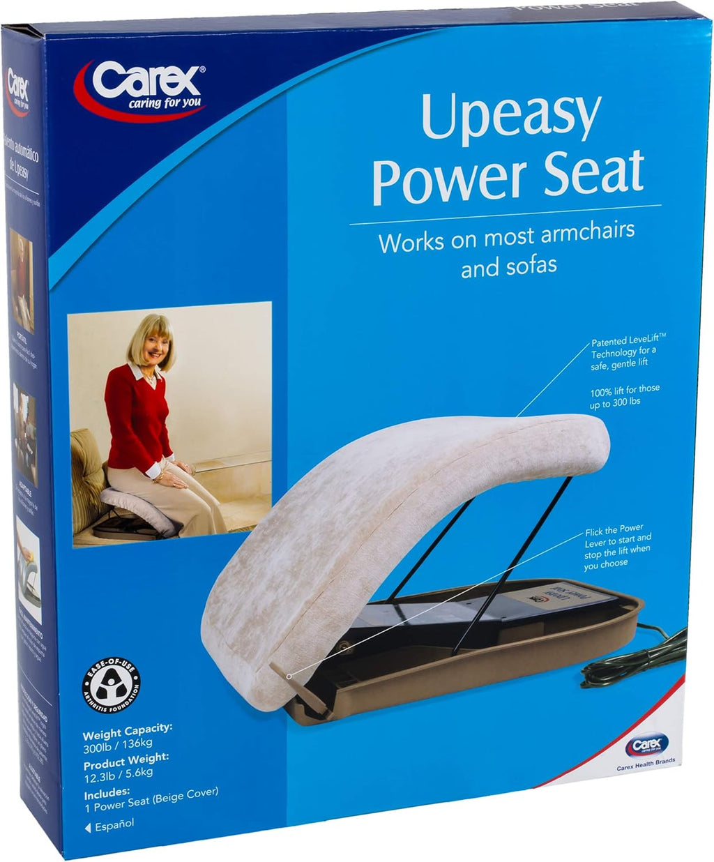 Navy Blue Portable Electric Lifting Seat I3033