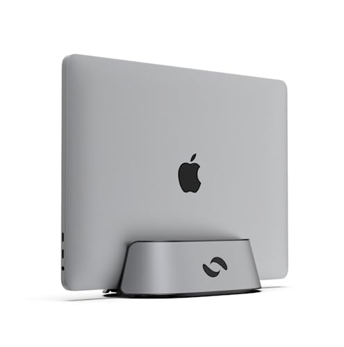 Black Aluminum Adjustable Vertical Laptop Stand R450053