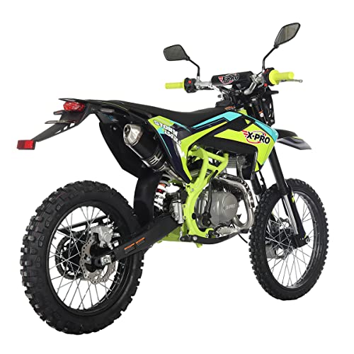 150 Dirt Bike 4-Speed Manual Transmission with All Lights, Electric/Kick Start, Big 19"/16" Tires A700242