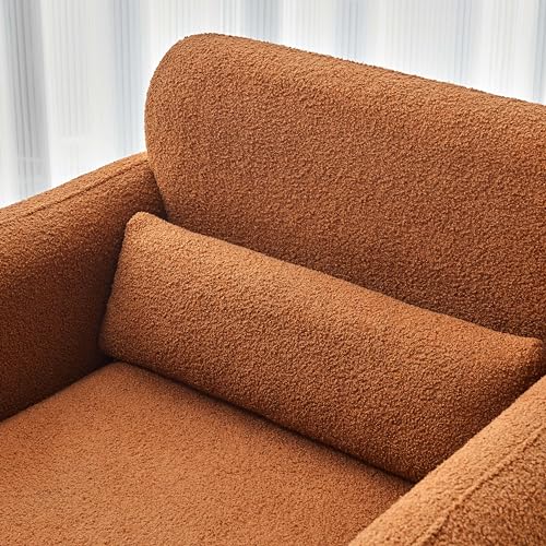 Cream Lambskin Sherpa Fabric Accent Chair B482