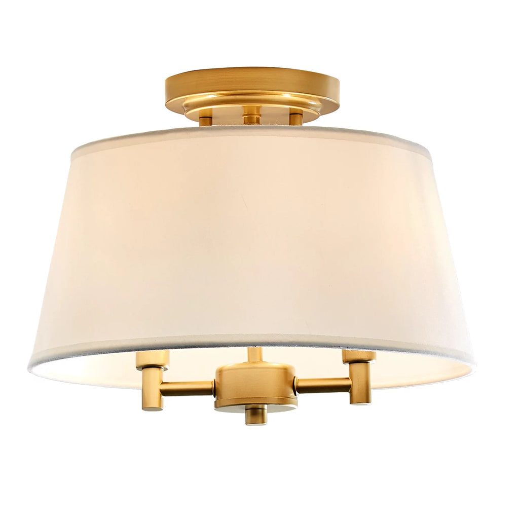 2-Light Flush Mount Burnished Brass T27260
