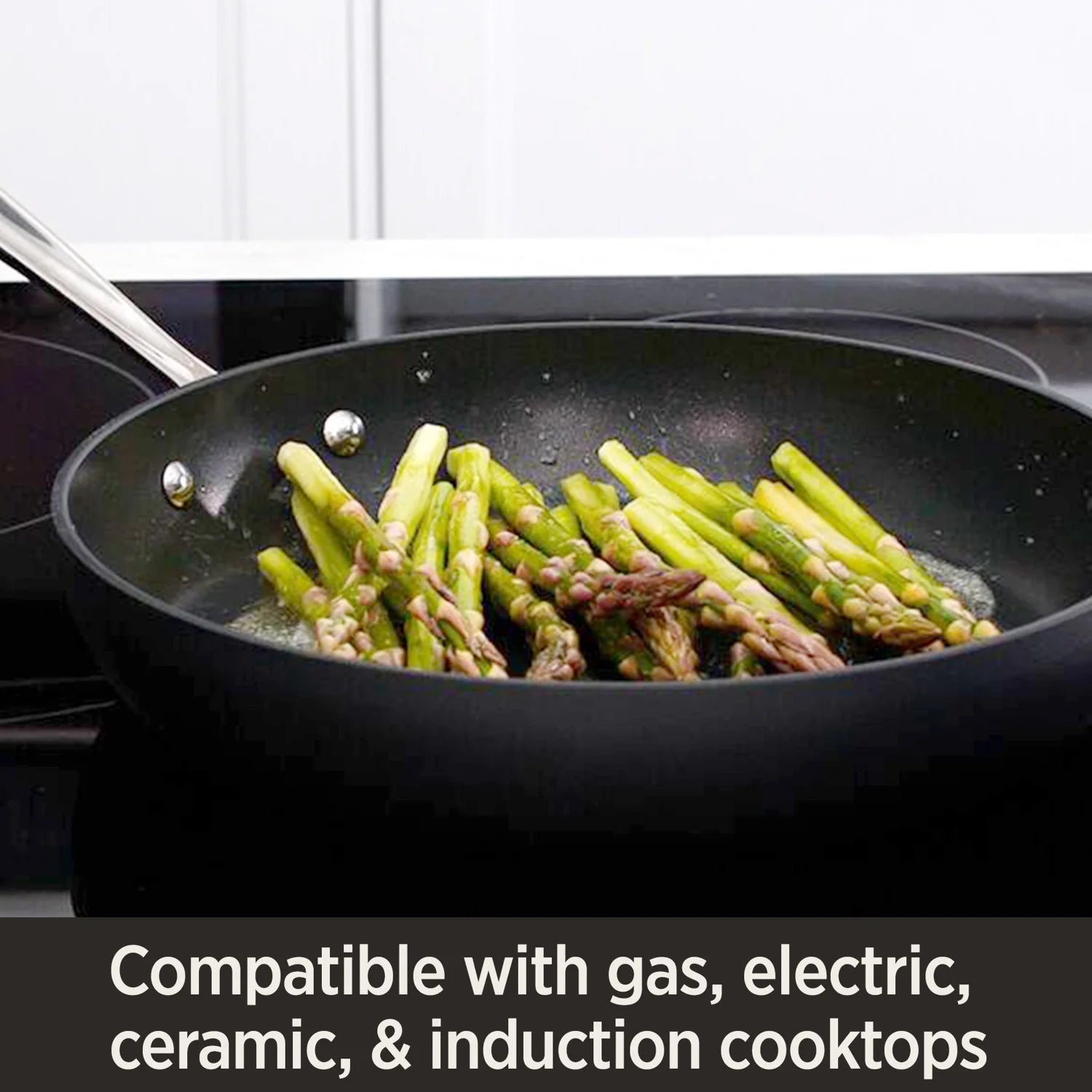 12-Inch Hard Anodized Nonstick Fry Pan with lid B150
