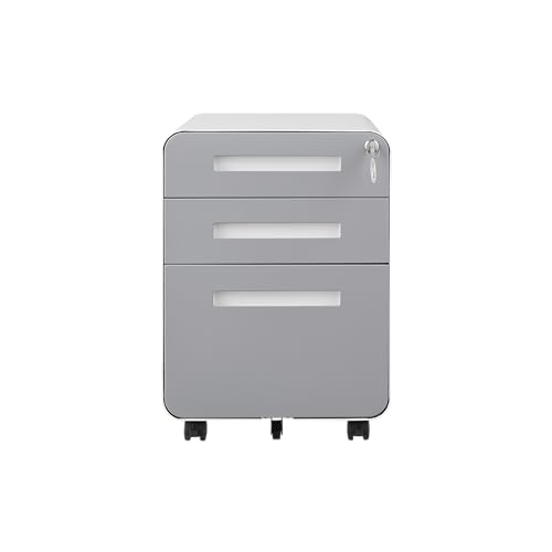 Black 3 Drawer Mobile File Cabinet Z7677