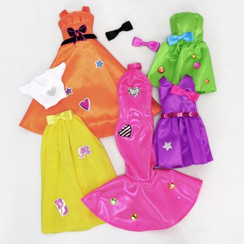 DIY Dress-Up Craft Kit with Neon Fabrics & Accessories B890817