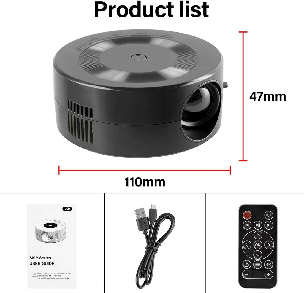 Mini Projector, 1080P Video Projector R395