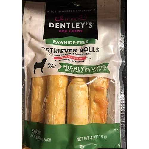 Rawhide-Free Retriever Rolls Small Dog Treats Chicken Y722697