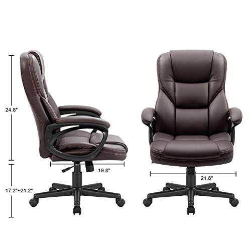 Black PU Leather High Back Adjustable Swivel Office Chair O8202
