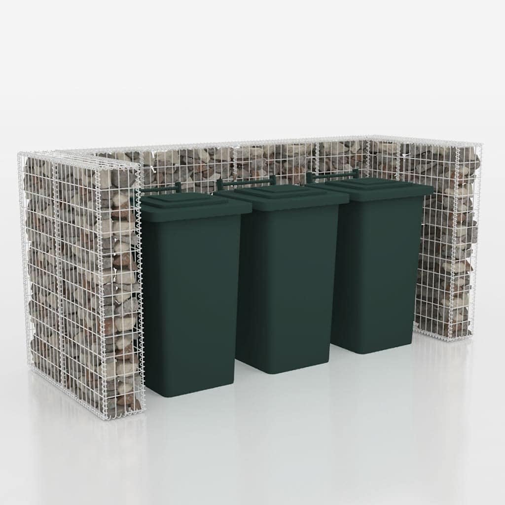 Steel Garbage Can Storage for Outdoor A979618