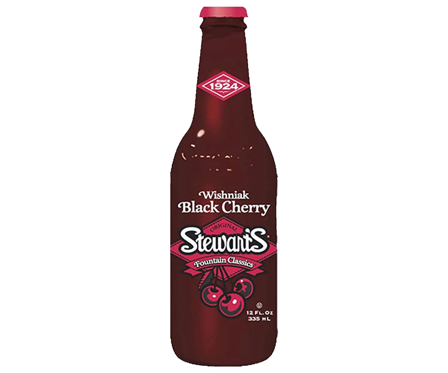 Black Cherry Soda, 12 fl oz (12 Glass Bottles) L83385