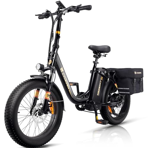 Electric Bike 1000W Peak Motor 48V 15.6Ah Removable Battery 20" Fat Tire 7-Speed H868637