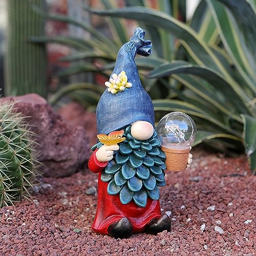 10.2'' Solar Gnomes Garden Statues with LED Light C131471