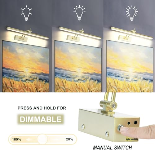 2 Pack 16" Battery Operated Gold Picture Light P616