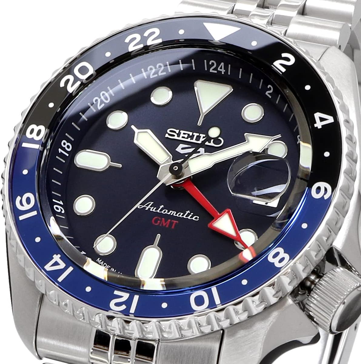 Blue Automatic Mechanical Wristwatch M5551