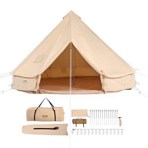 Canvas Bell Tent 6 m Yurt with Stove Jack R36690