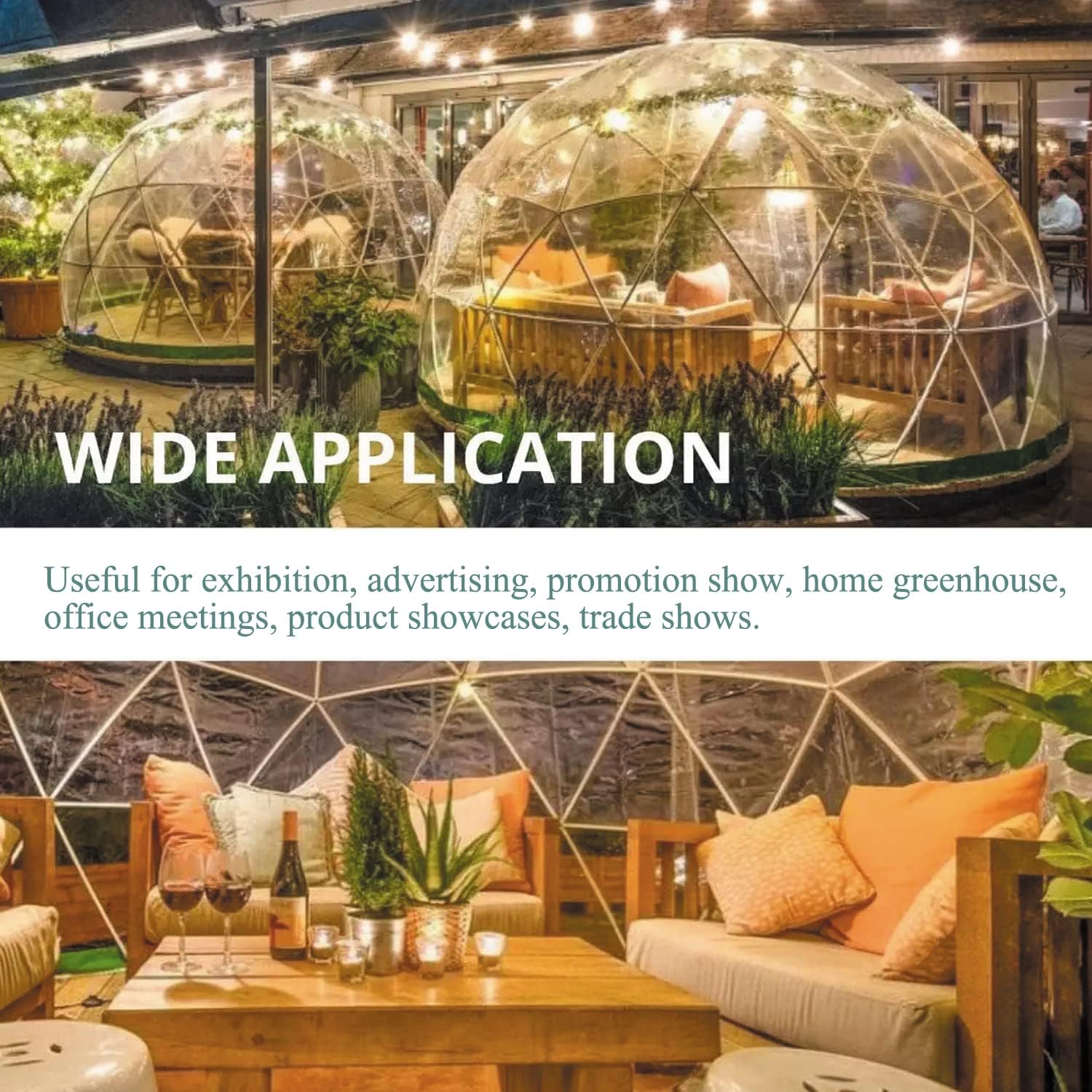 12 FT Clear Bubble Tent W675252
