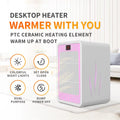 Mini Desktop Heater with LED Night Light D474
