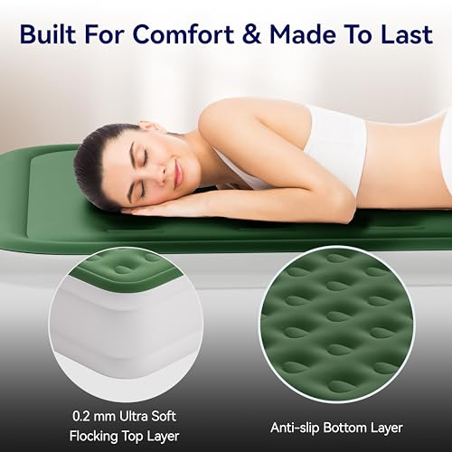 Queen Size Gray Inflatable Air Mattress with Pump Z394