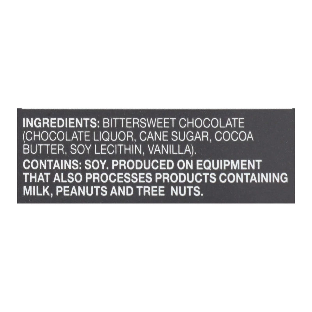 Natural Dark Chocolate 72 Percent Cocoa 3 oz Bars Case of 12 J2718