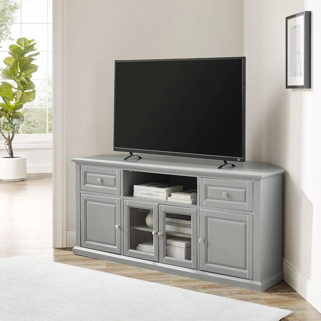 Gray Corner TV Stand N640249