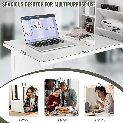 Black Foldable Wall Mounted Table D496
