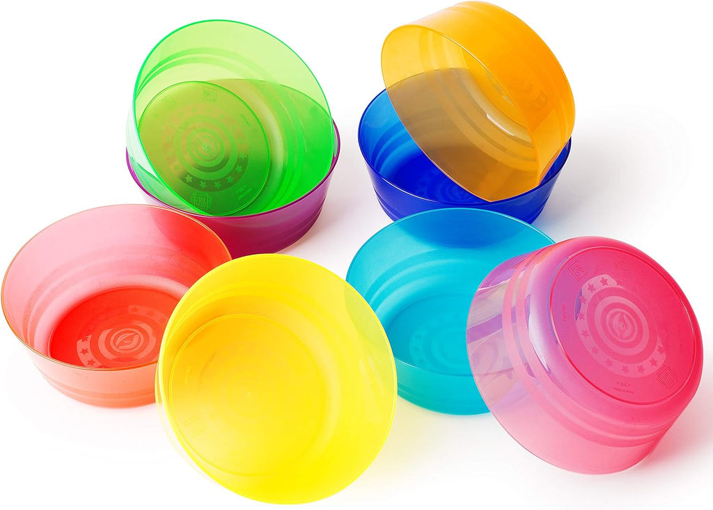 Rainbow Reusable Plastic Dinnerware Set for 8 A85559