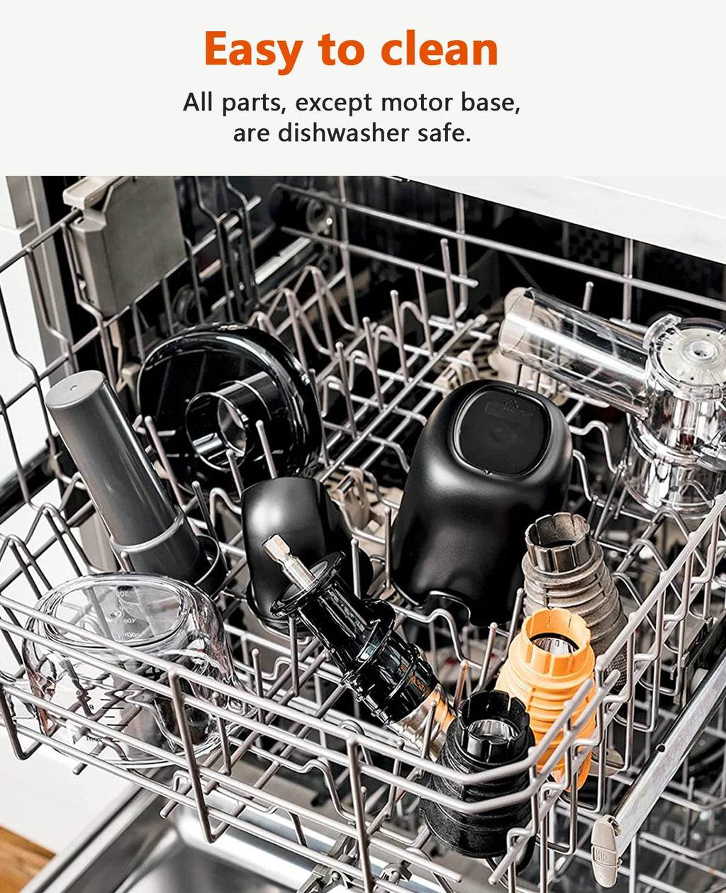 Cold Press Slow Juicer with Total Pulp Control (Black) Q48675