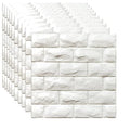 White Foam Brick Wallpaper 11PCS X74471