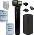64k 1 Inch Bypass Black High Capacity Resin Water Softener System A2276