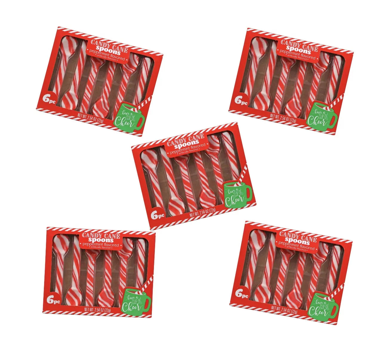Edible Peppermint Spoons 5 Pack Z78987