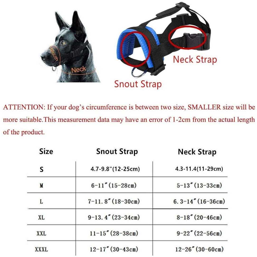 Dog Muzzle for Small, Medium, Large Dogs I50820