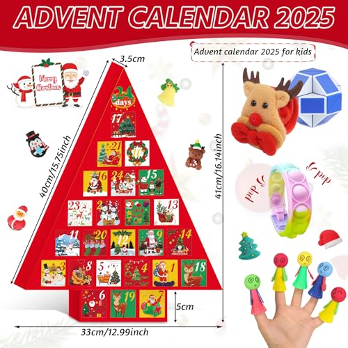 Fidget Advent Calendars 24 Days of Surprises Fidget Toys R5794