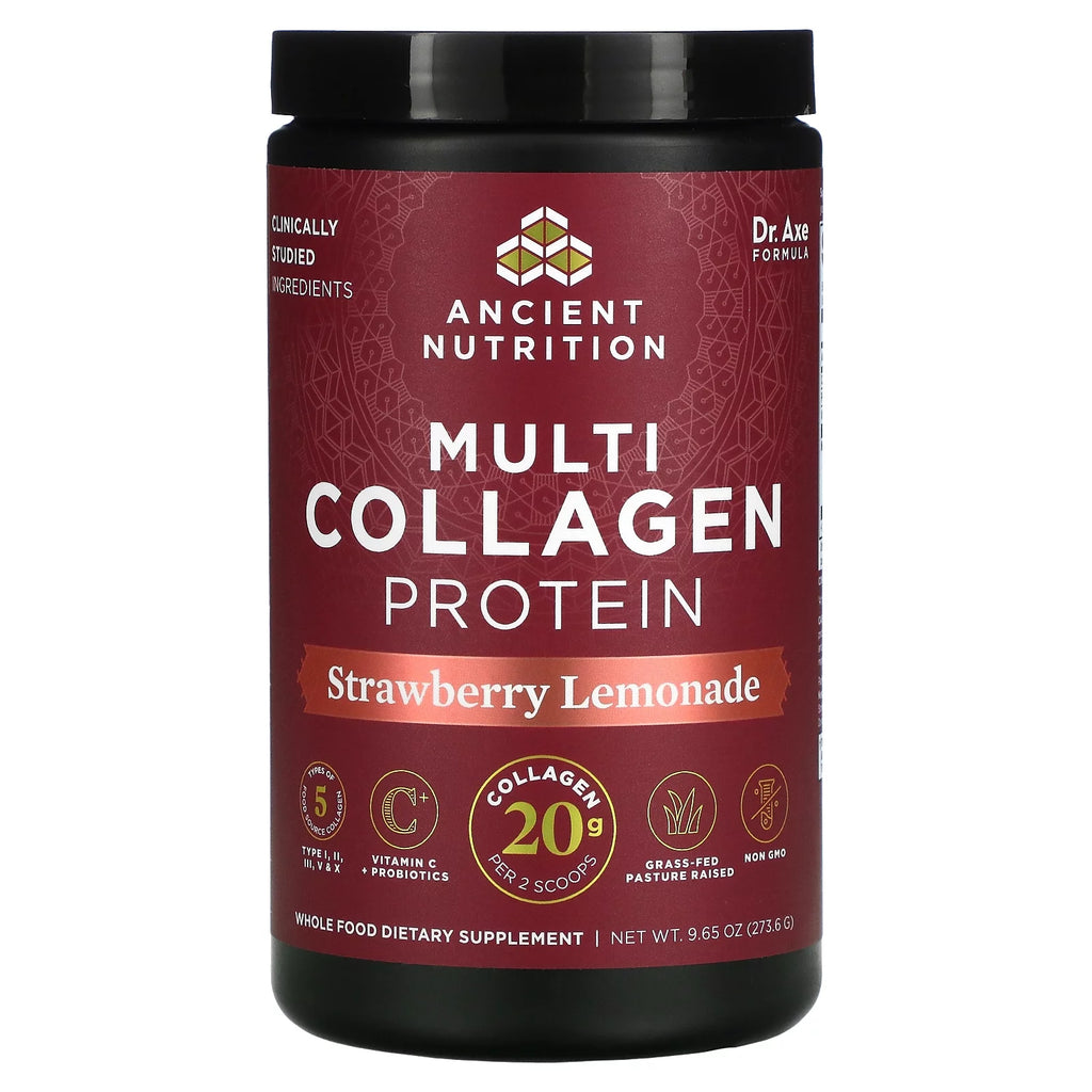 Multi Collagen Protein, Strawberry Lemonade, 9.65 oz V718
