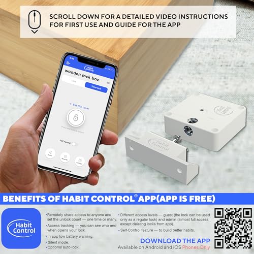 Wooden Timed Lock Box with Electronic Timer Lock M329
