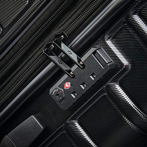 Midnight Black 2-Piece Hardside Expandable Luggage Set T182