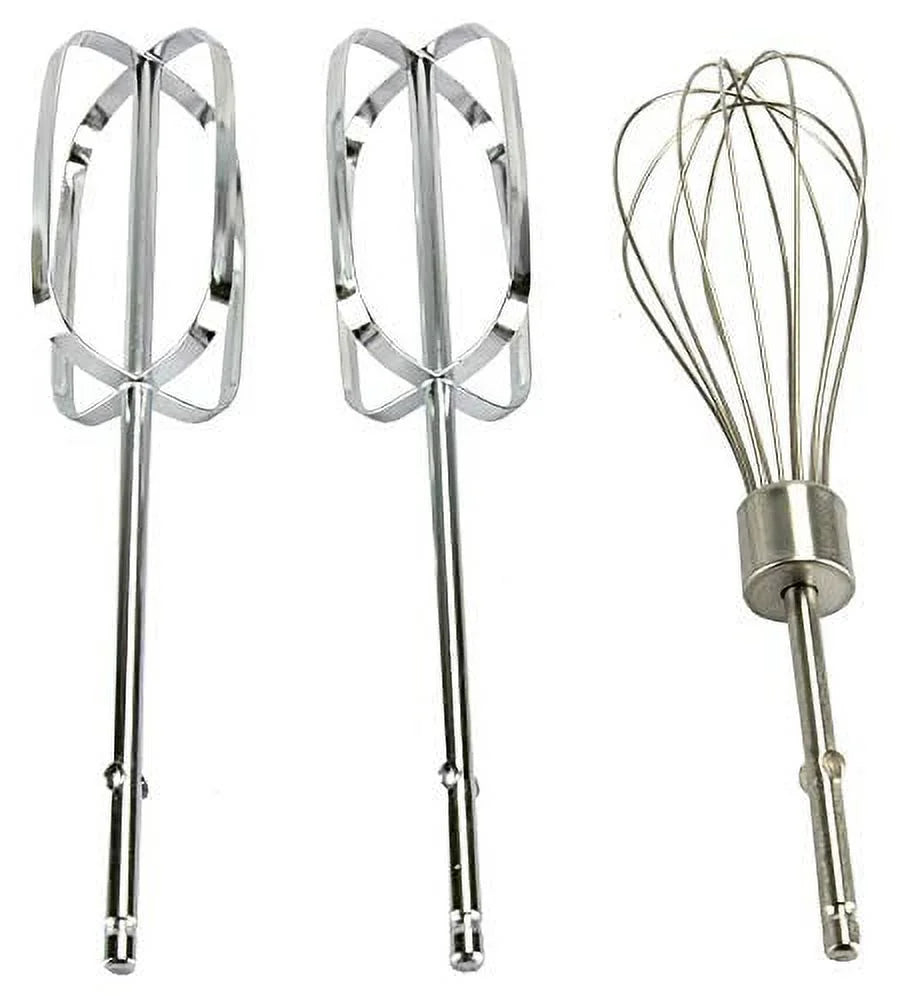 White 6-Speed Electric Hand Mixer with Whisk, Beaters, Storage Case S938