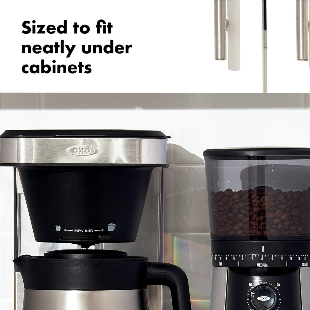 8 Cup Stainless Steel Coffee Maker with 16 Oz Thermal Mug J706728