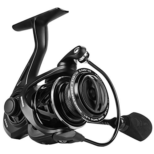 Spinning Reel with 7+1 Stainless Steel Ball Bearings, Aluminum Spool T871