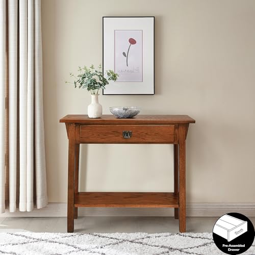 Medium Oak Wood Console Table I815348