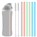 3pcs Reusable Straws with Cleaning Brush I59441