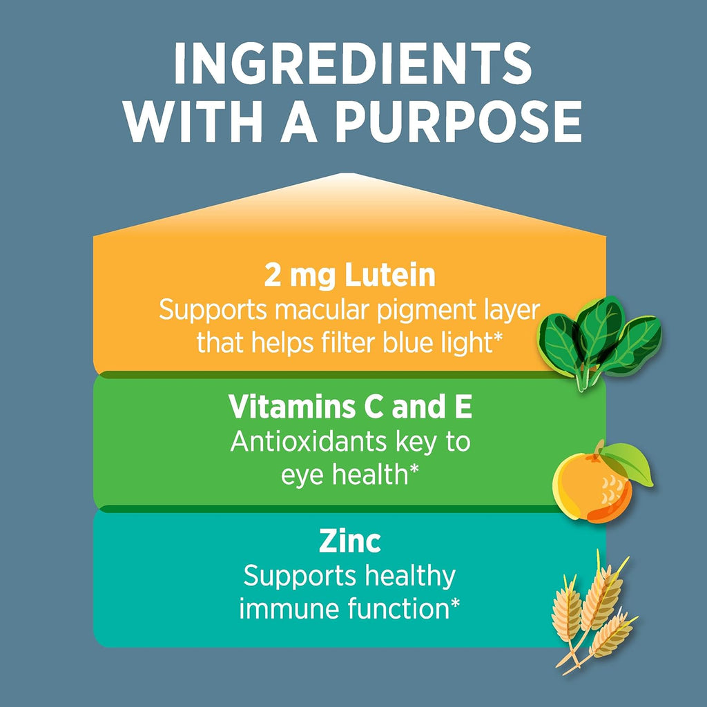 120 Count Eye Vitamin and Mineral Supplement with Lutein G375529