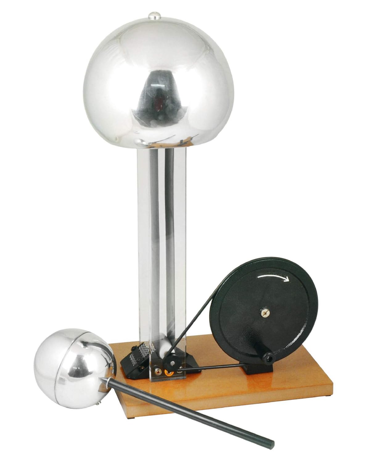 9.8" Sphere Hand Crank Van De Graaff Generator P1803