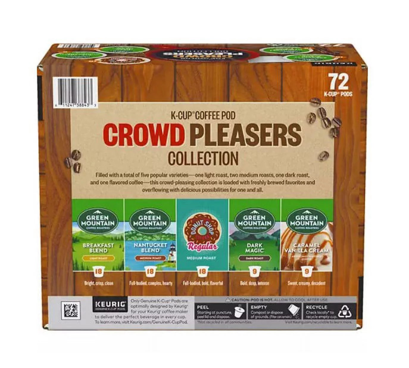 72 Count K-Cup Pod Coffee Variety Pack U4514