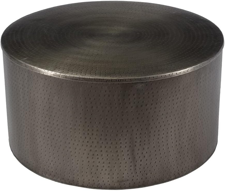 Silver Iron Round Metal Coffee Table R243
