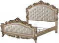 Cream Fabric King Panel Bed N42921