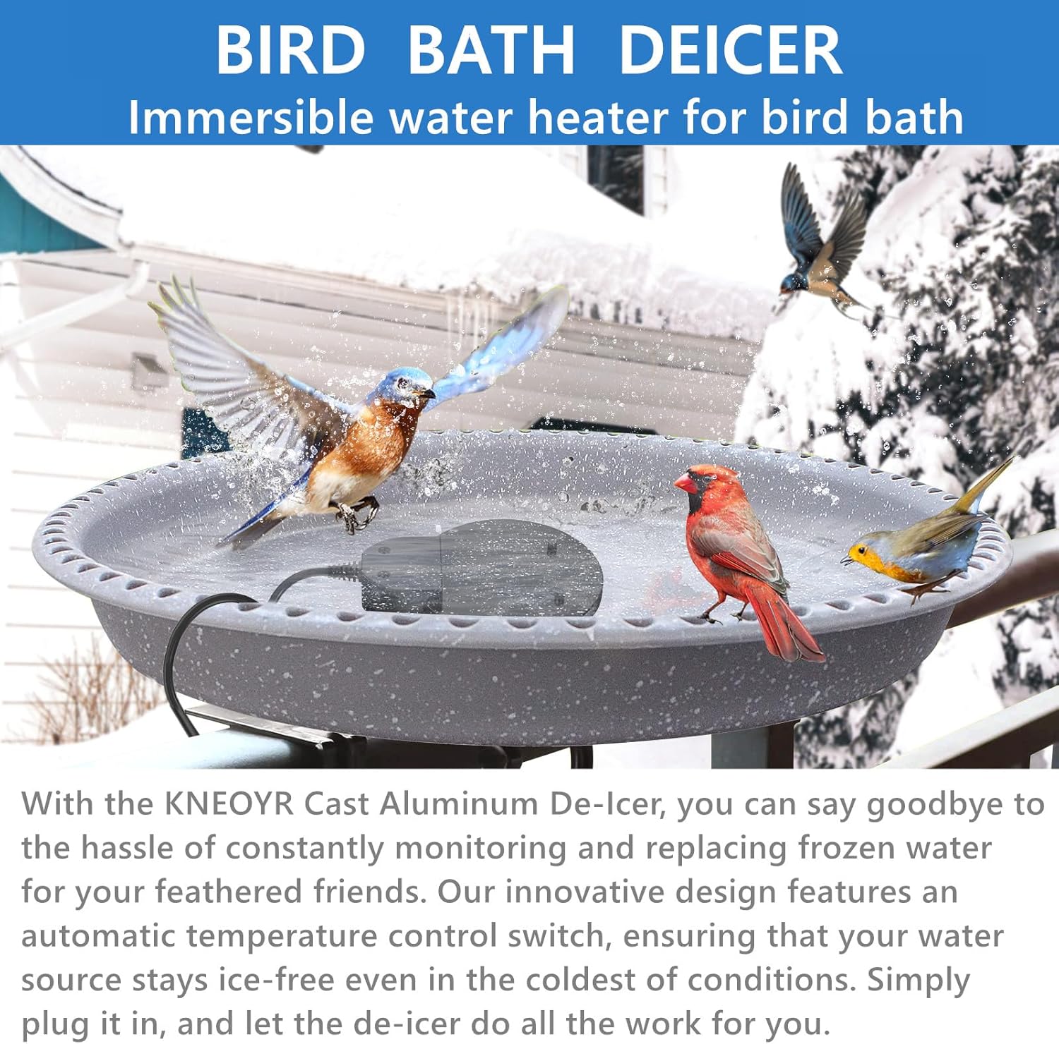 500W Submersible Bird Bath Heater Aluminum Cast E88910