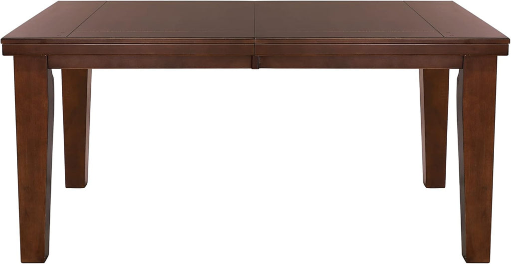 Dark Oak Finish Dining 5pc Set Table with Self-Storing Leaf and 4 Side Chairs W7749