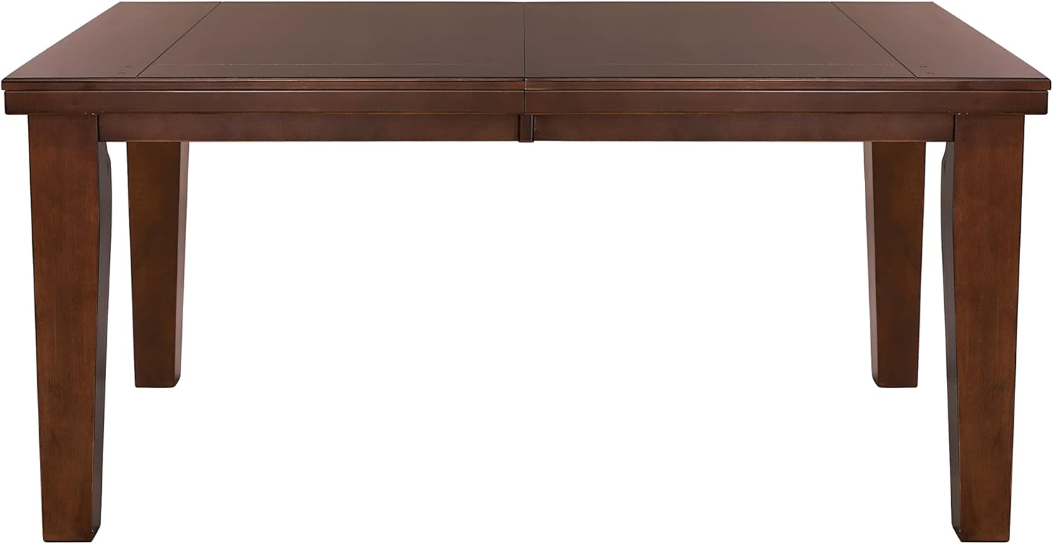 Dark Oak Finish Dining 5pc Set Table with Self-Storing Leaf and 4 Side Chairs W7749