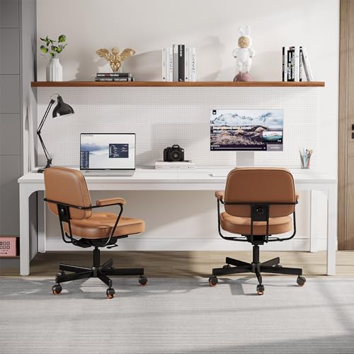 78.7" Extra Long Double Workstation Desk (Light Walnut) N227069