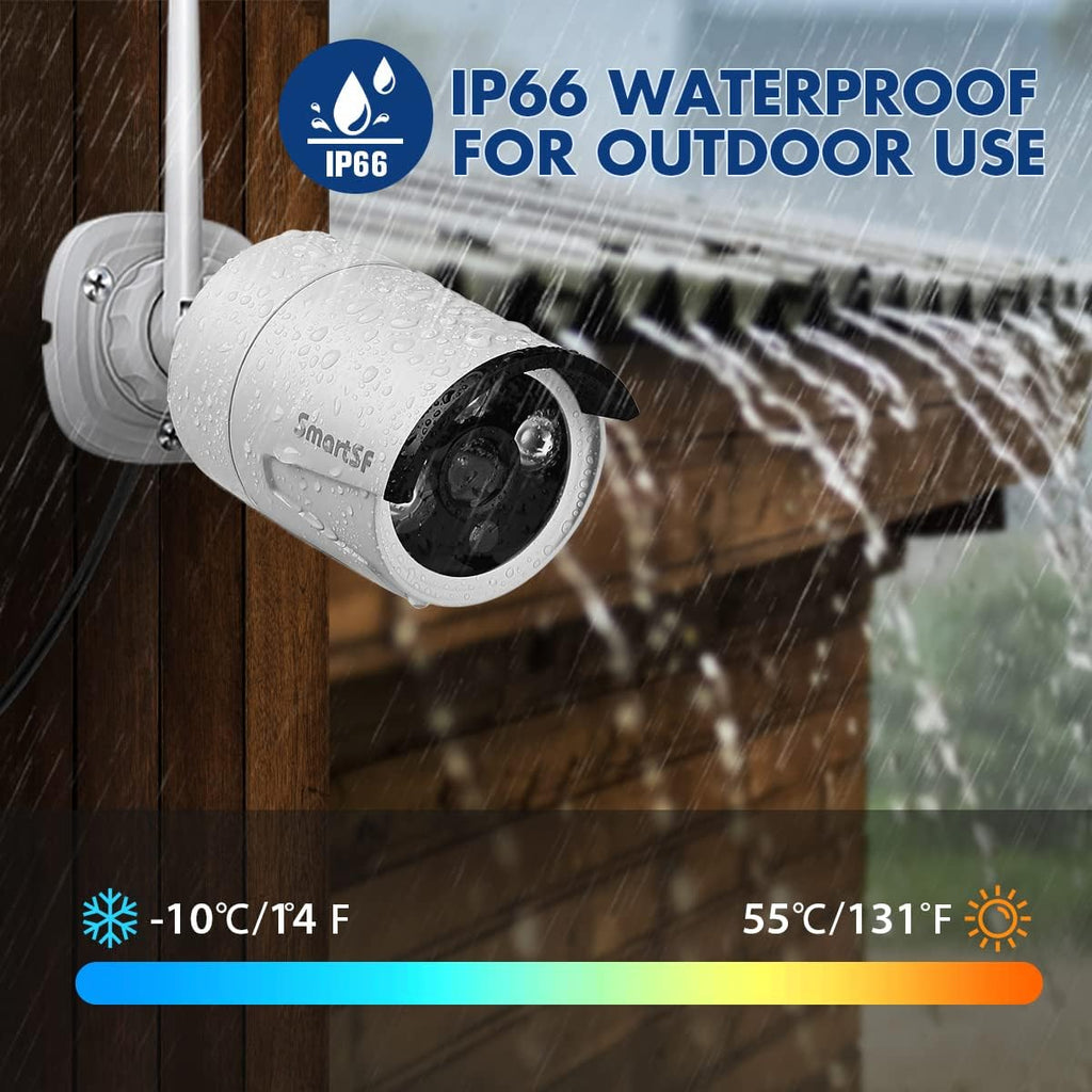 Wireless Security Camera System with 1TB Hard Drive, 1080P, IP66 Weatherproof Indoor Outdoor Camera D8807