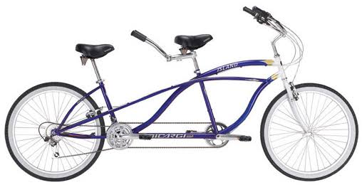 Blue 26 Beach Cruiser Style Tandem Bike F510662